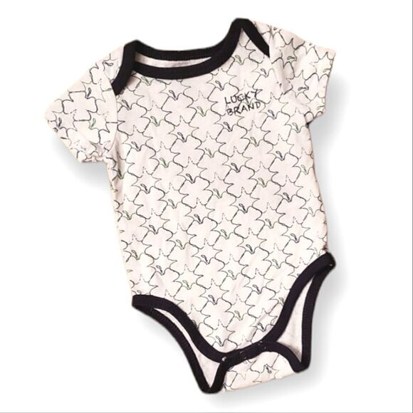 NWOT Lucky Brand Signature Shamrock Onesie - Picture 1 of 7